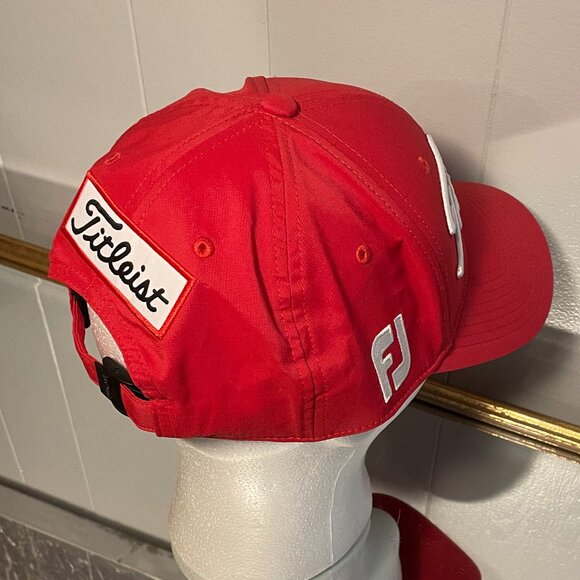 Titleist Red Golf hat Adjustable - Picture 4 of 5